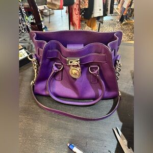 MK Preloved purple satchel